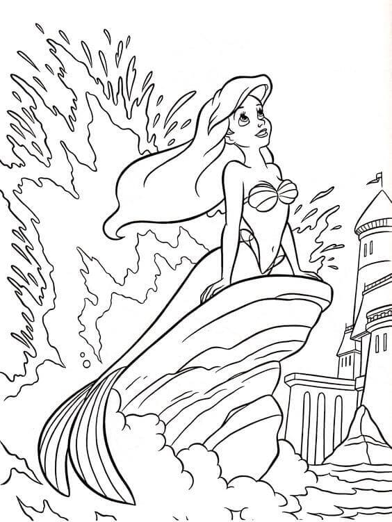 Free Ariel Coloring Pages Printable