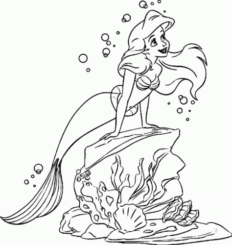 Free Printable Little Mermaid Coloring Pages