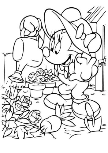 Free Printable Minnie Mouse Coloring Pages