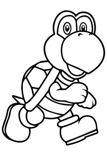 mario bros coloring pages bowser