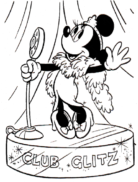 Minnie Mouse Clubhouse Coloring Pages