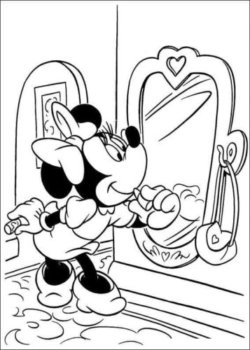 Minnie Mouse Colouring Pages