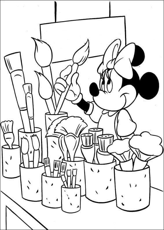 Minnie Mouse The Painter