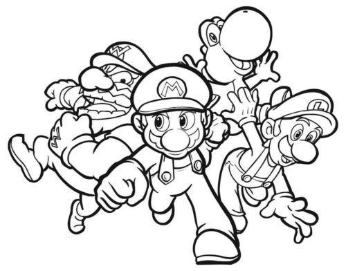 Super Mario Coloring Pages