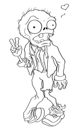 30 Free Zombie Coloring Pages Printable