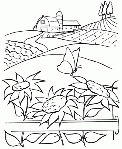 adult coloring pages farm