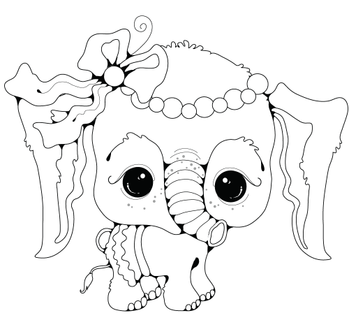 Cute Baby Girl Elephant