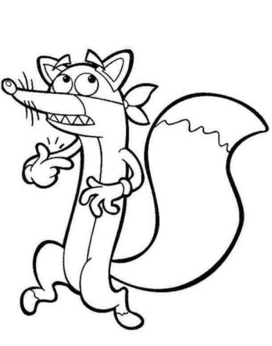 Fox In Socks Coloring Page
