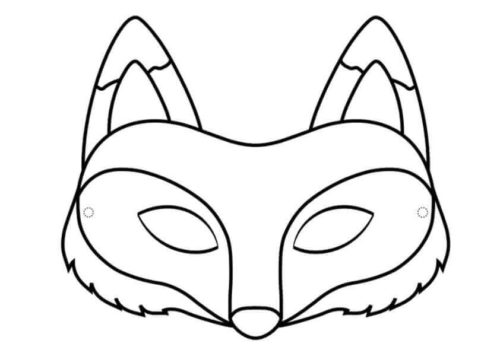 Fox Mask Template