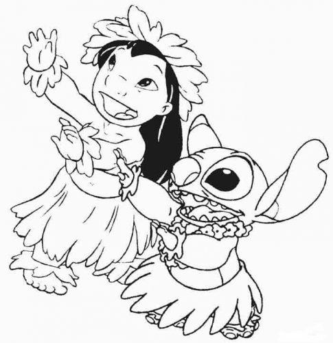 Free Lilo And Stitch Coloring Pages