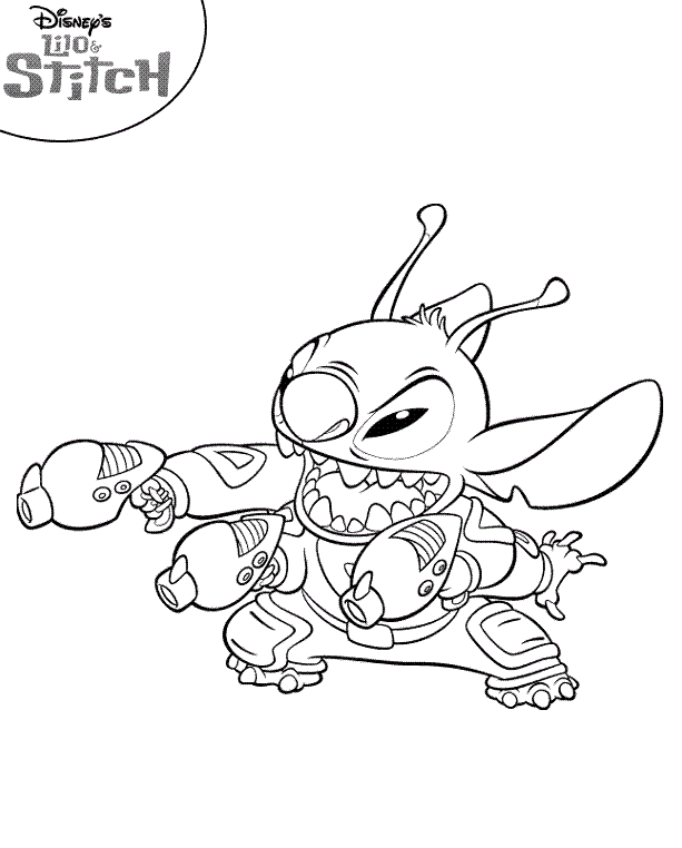 Leroy From Lilo And Stitch Coloring Page