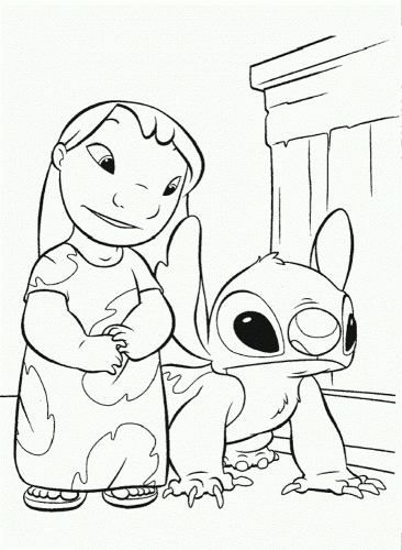 Lilo And Stitch Coloring Page
