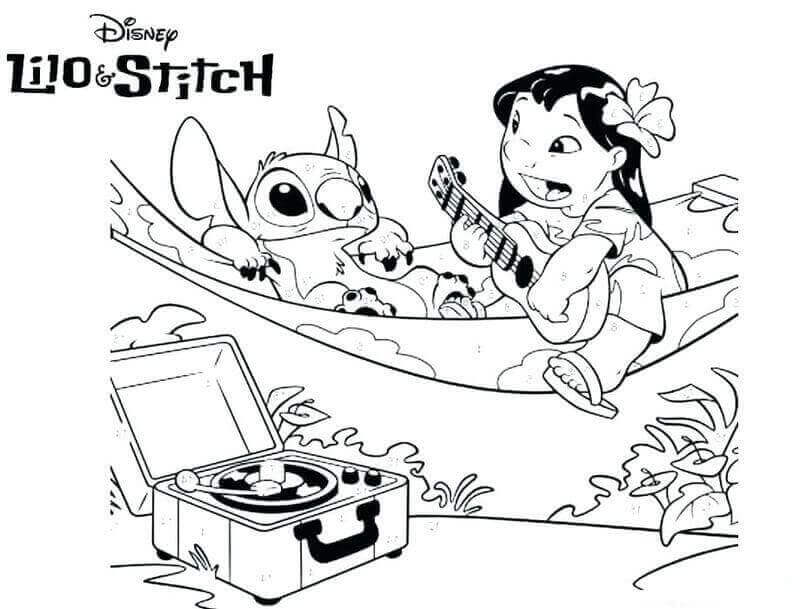 Lilo And Stitch Coloring Sheets