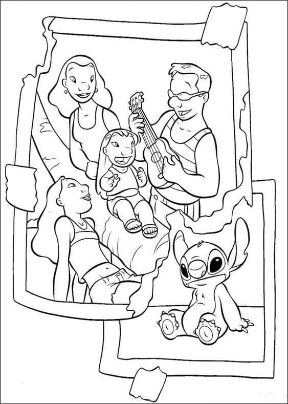 Lilo And Stitch Colouring Pages