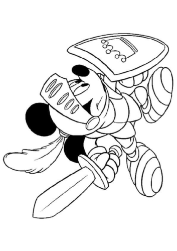 Mickey As A Knight