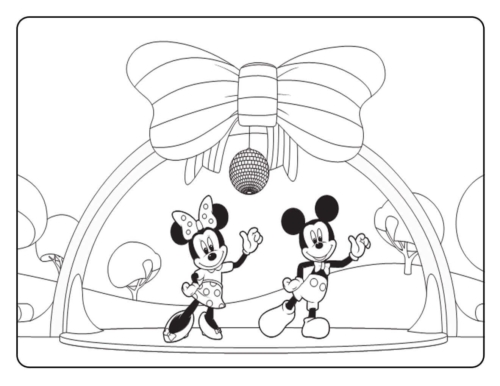 Mickey Mouse Clubhouse Coloring Page