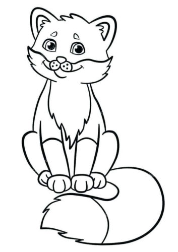 Red Fox Coloring Sheets