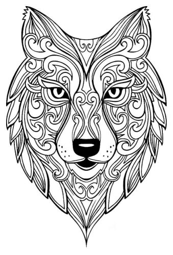 Wolf Coloring Pages For Adults