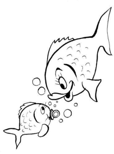 Baby Fish With Mama Fish Baby Fish With Mama Fish