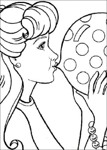 Barbie Blowing Up A Balloon Barbie Blowing Up A Balloon