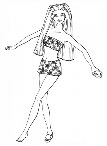 Barbie Doll Coloring Pages