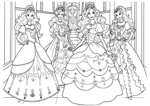 Barbie and the Three Musketeers Coloring Pages
