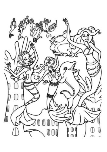 Barbie in A Mermaid Tale Coloring Page