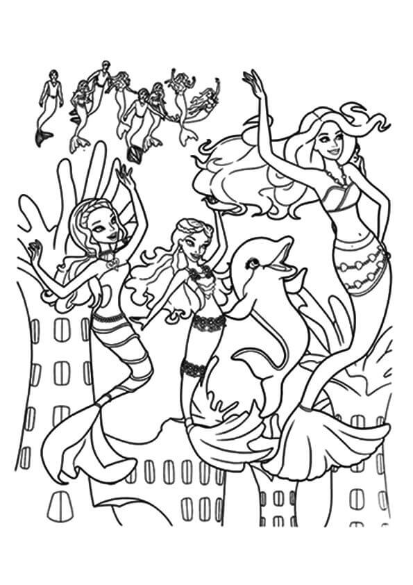 40 Free Barbie Coloring Pages Printable