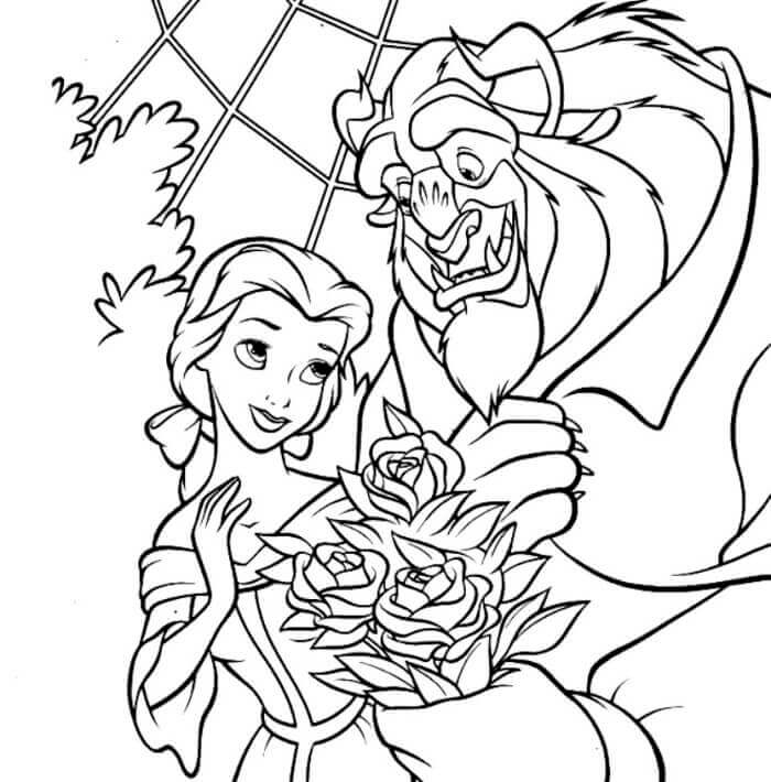30 Free Belle Coloring Pages Printable