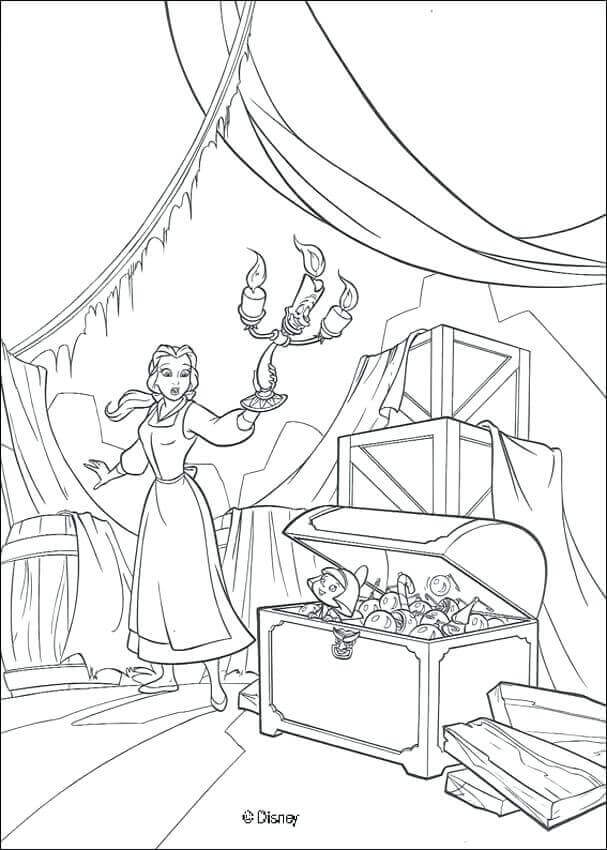 30 Free Belle Coloring Pages Printable