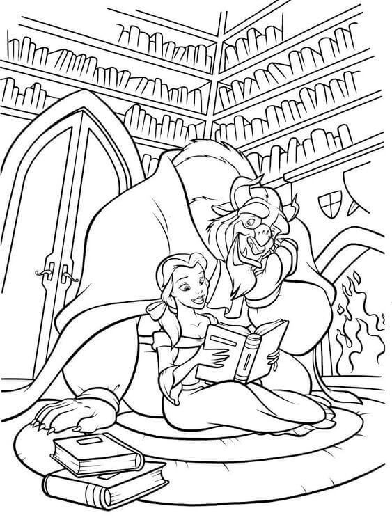 30 Free Belle Coloring Pages Printable