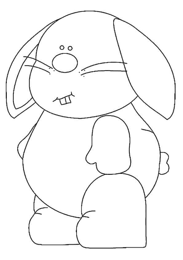 Bunny Coloring Pages For Preschoolers