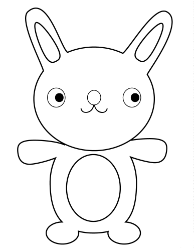 Cartoon Bunny Coloring Page Cartoon Bunny Coloring Page