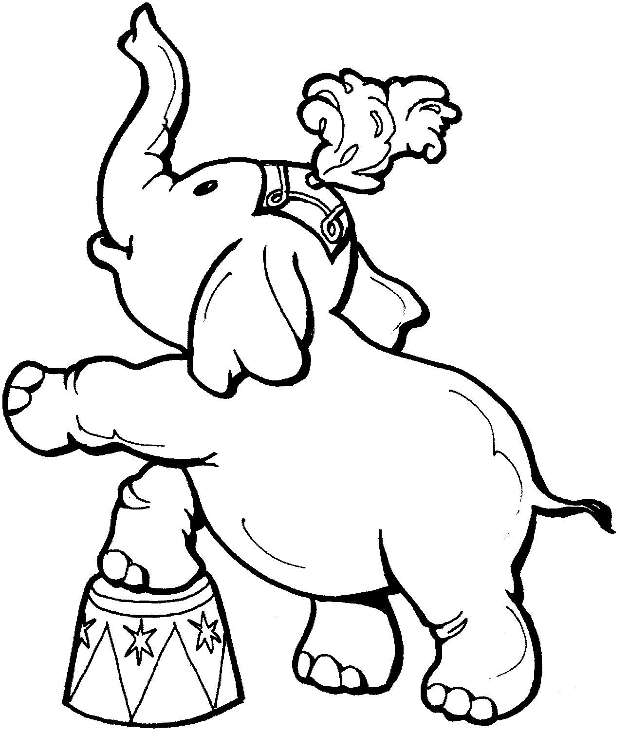 Circus Coloring Pages For Kindergartens