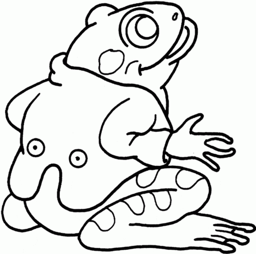 Coloring Page Of A Frog Coloring Page Of A Frog