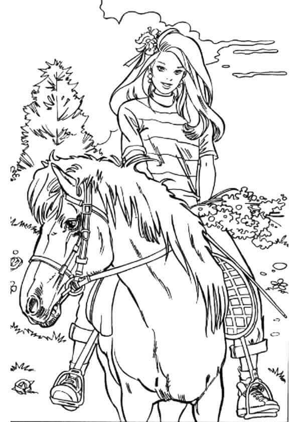 Coloring Pages Of Barbie Doll