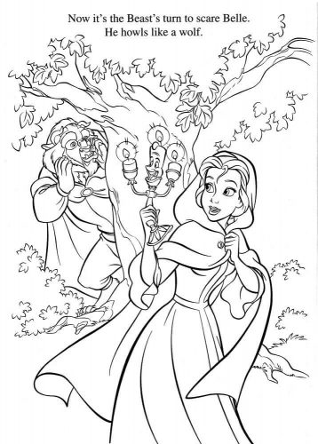 Coloring Pages Of Princess Belle