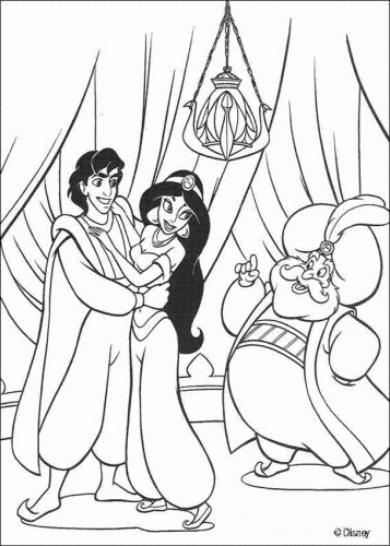 Coloring Pages Of Princess Jasmine