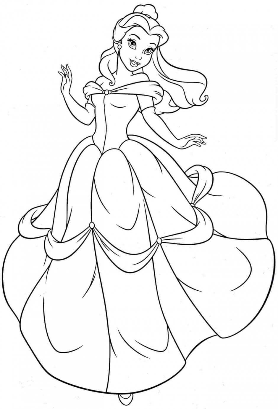 30 Free Belle Coloring Pages Printable