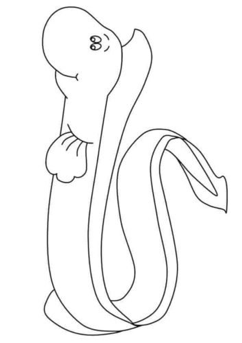 Eel Coloring Page