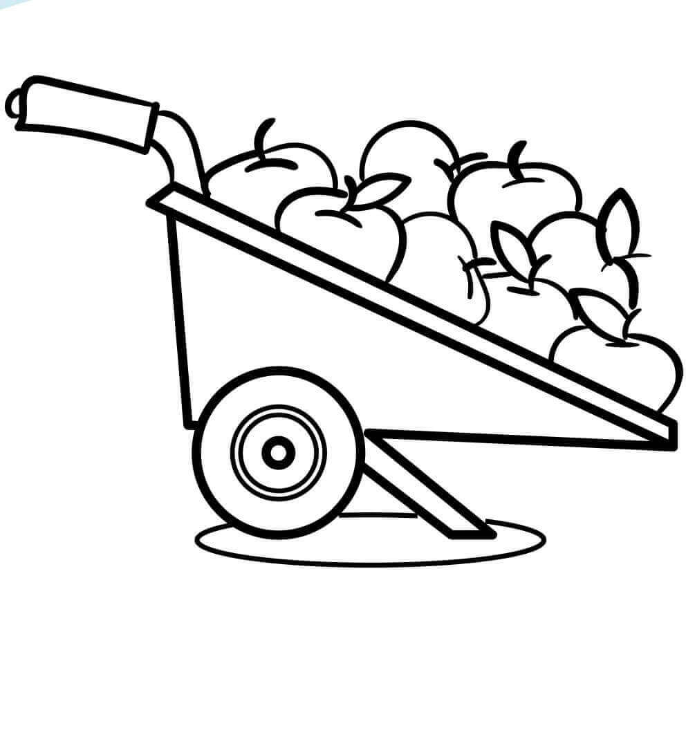 Fall Apples Coloring Pages