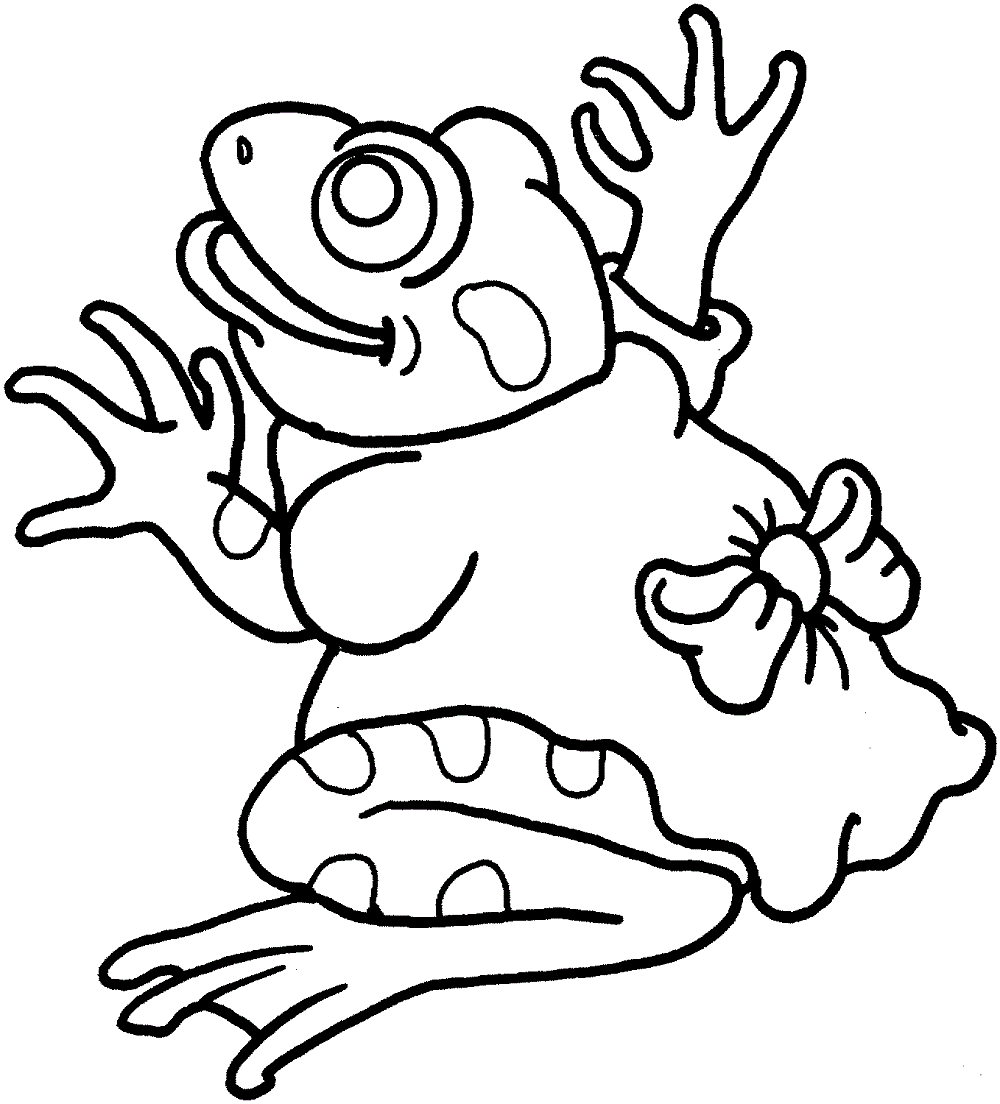 Female Frog Coloring Page