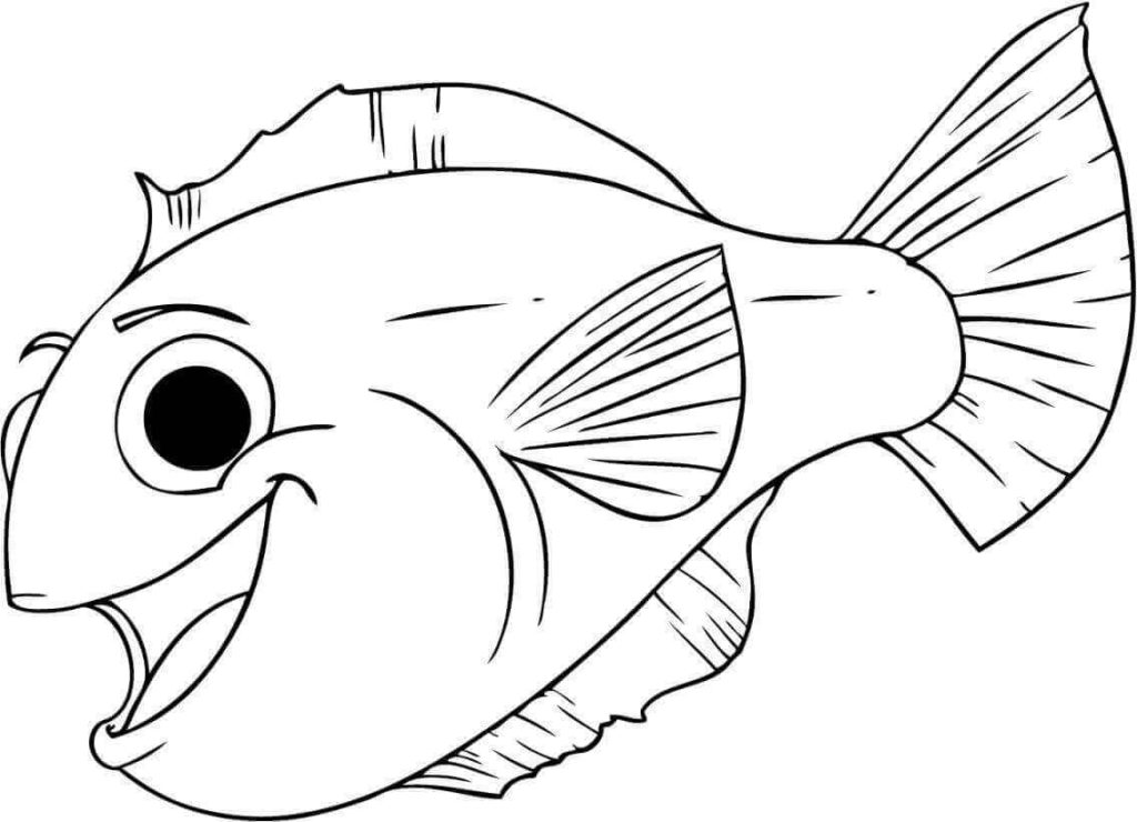35 Free Fish Coloring Pages Printable