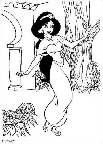 Free Princess Jasmine Coloring Pages