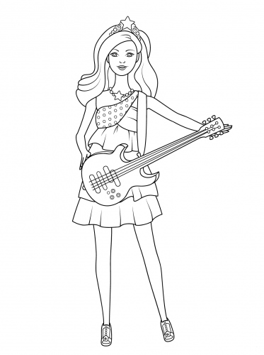 Free Printable Barbie Doll Coloring Pages