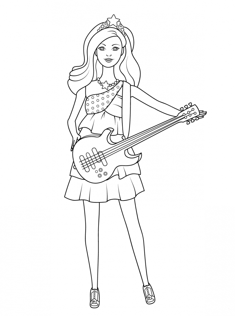 40 Free Barbie Coloring Pages Printable