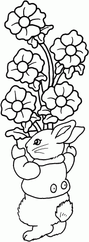 Free Printable Bunnies Coloring Pages