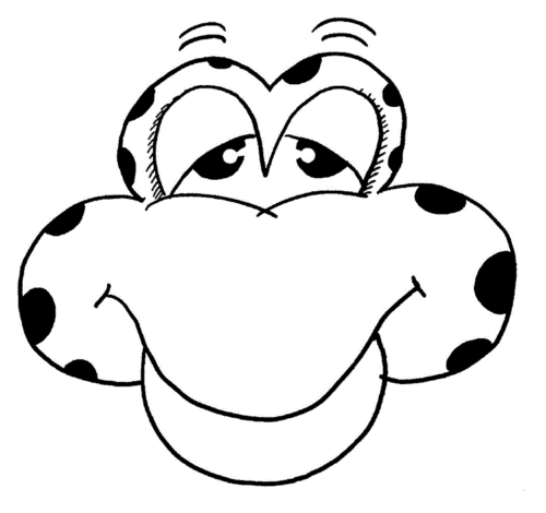 Frog Head Coloring Page Frog Head Coloring Page