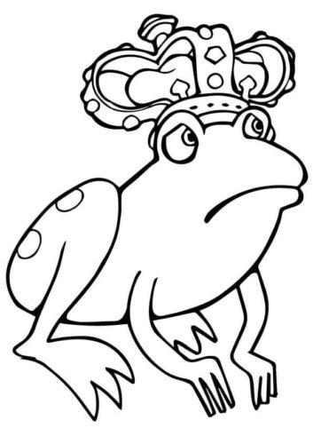 Frog Prince Coloring Page