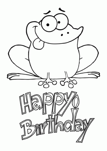 Frog Wishing Happy Birthday Frog Wishing Happy Birthday